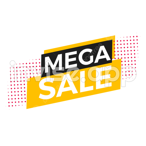 Mega Sale Banner Template, Mega Sale, Sale Banner Template, Sale Tag - Promotie Kinder Mega Image