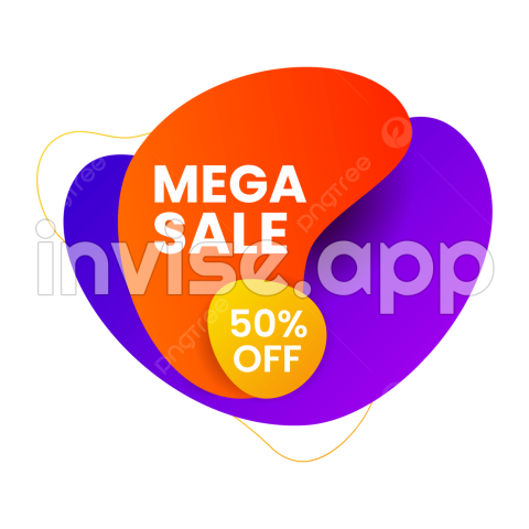 Mega Sale Banner Vector Hd Images, Mega Sale Pop Up Banner With - Stackable Promo Banners