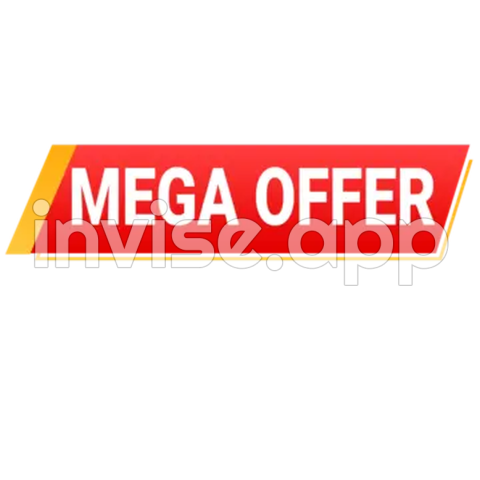 Mega Promo Banner - Mega Offer Sale Label Banner, Mega Offer, Banner, Sale Transparent