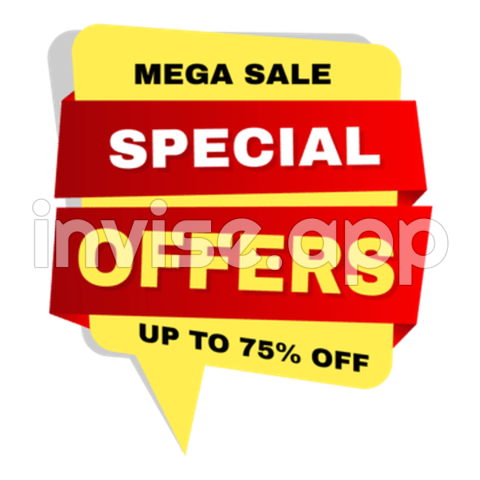 Mega Sale Tag Label, Mega Sale Tag, Mega Sale Label, Mega And - Mega Promotion