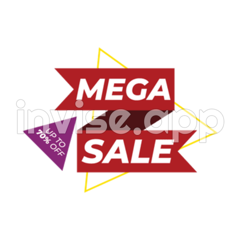 Promotion Mega Sale Vector Art , Mega Sale Promotion Banner - Super Mega Sale Promotion Designs