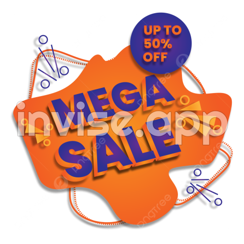 Promotion Mega Sale Vector Design Images, Mega Sale Business Promotion - Mega Discount