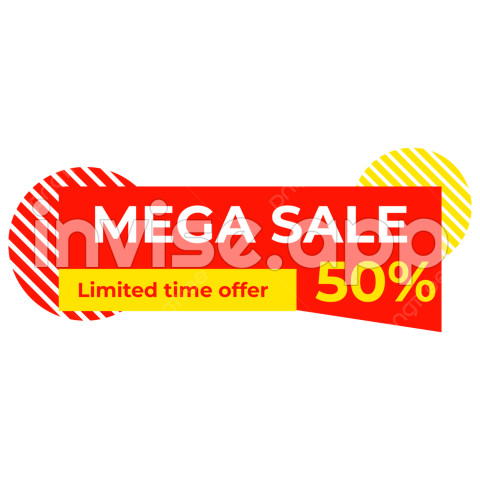 Mega Sale Discount Vector Hd Images, Mega Sale Special Discount - Mega Promotion