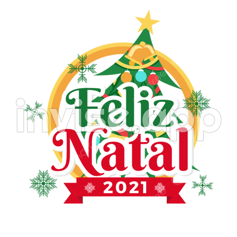 Diseno De Etiqueta Premium Feliz Natal Con Arbol De Navidad - Promo Natal Hotel