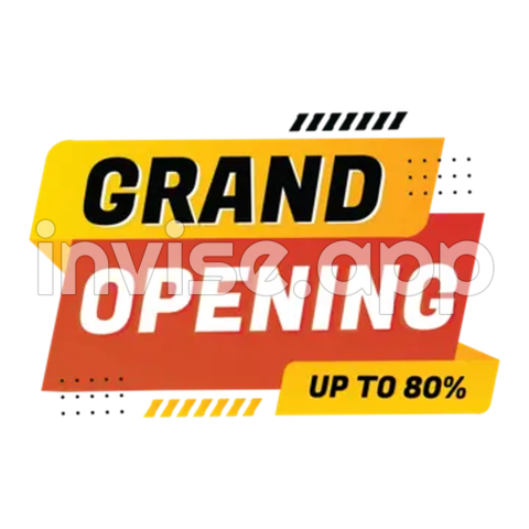 Opening Promo Logo - Grand Opening Sale Vector Art , Grand Opening Discount Sale Banner