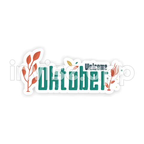 Gambar Selamat Datang Oktober, Teks Selamat Datang, Oktober, Oktober - Nama Promo Oktober