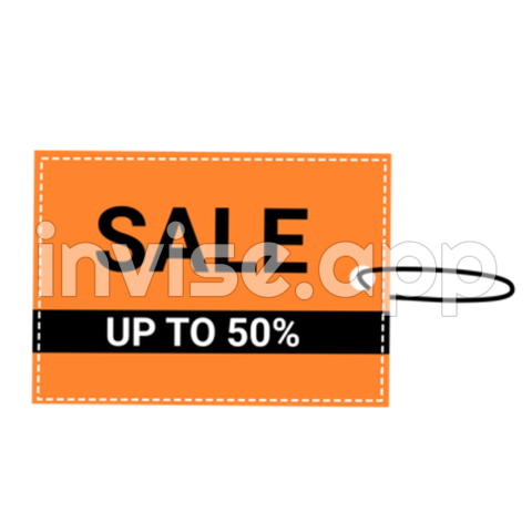 Orange Price Tags Vector, Hang Tags, Sale, Promotion And Vector - Items With Price Tags