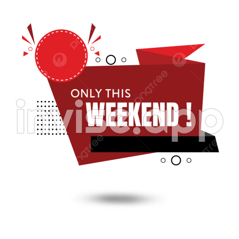 Papan Promosi - Discount Sale Tag Vector Design Images, Weekend Sale Banner With