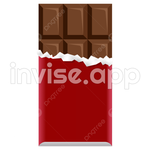 Choco Promo - Chocolate Bar Vector Design With Red Packaging, Chocolate Vector