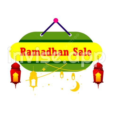 Promo Ramadhan - Venta De Ramadhan Colgando Promocion Producto Vector Ilustracion