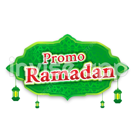 Gambar Ilustrasi Vektor Promo Ramadan Hijau Merah, Islam, Penjualan - Ramadan In Big Words