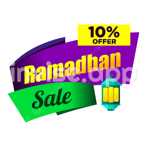 Banner Of Ramadhan Sale 10 Percent Offer For Promotion Or Social Media - Promo Ramadhan Sale