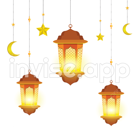 Ramadan Lantern Vector, Ramadan Lantern, Islamic Lantern, Lantern - Spesial Ramadhan