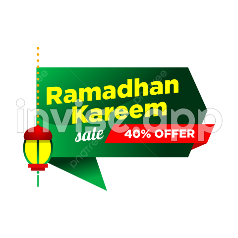 Ramadhan Kareem Islamic Picture, Ramadhan Kareem Sale 40 Percent - Banner Promo Ramadhan