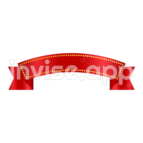 Red Ribbon Promotion Decoration Texture Banner Clipart Transparent - Promotion Ribbon