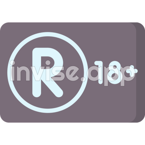 Rated R Warning - Rated R Free Signaling Icons