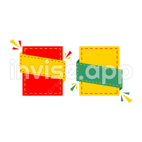 Shape Promo - Abstract Sale Promotion Banner Shape And Text Box Two Packed Vector