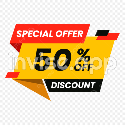 Shape Promo - Discount 50 Off Vector Design Images, 50 Discount Speed Style Shape