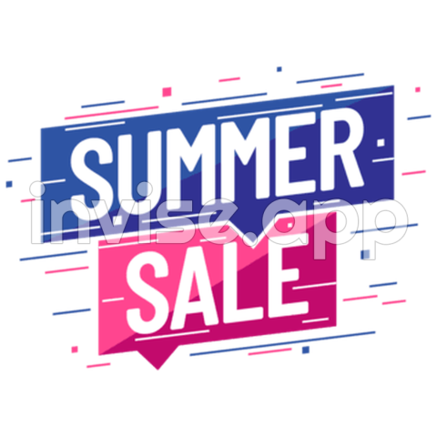 Summer Sale Promotion Vector Design Images, Summer Sale Promotion - Summer Promo