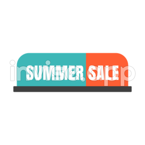 Summer Promo Items - Summer Sale Promotion Vector Design Images, Summer Sale Promotion