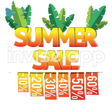 Summer Discount Background Transparent Images Free Download - Summer Promo Items