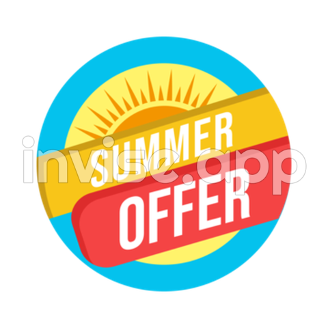 Summer Promo Items - Hot Sun Banner Transparent Images Free Download Vector Files