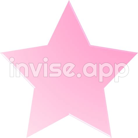 Promo Star - Pink Gradient Star, Gradient Star Button 10974728