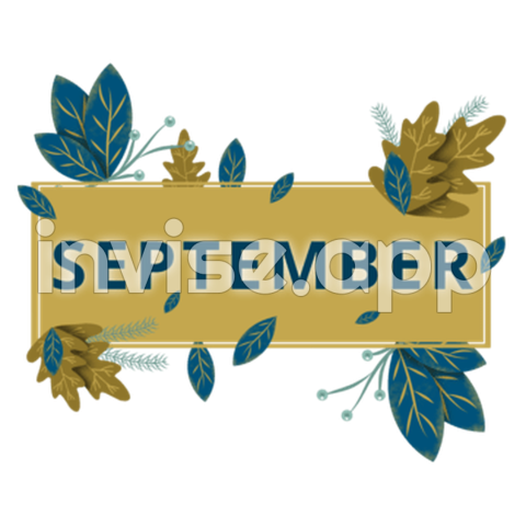 September Text Transparent Images Free Download Vector Files - September Promotion