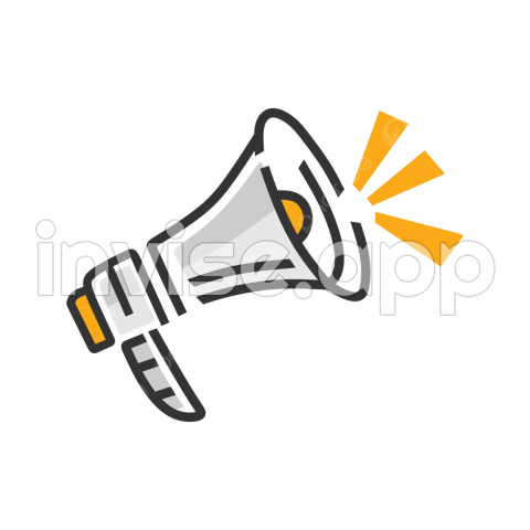 Hand Drawn Toa Vector, Megaphone, Sale, Promotion And Vector With Transparent Background For - Toa Promo