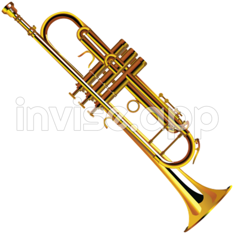 Brass Trumpet - Brass Band Instrument Vector Images With Transparent Background Transparent