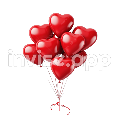 Valentines Promo - Valentines Day With Realistic 3D Balloons, Valentine Offer, Valentines Day Offer, Valentine