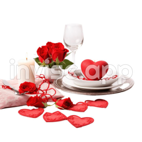 Valentine Dinner , Vector, Psd, And Clipart With Transparent Background For Free Download - San Valentin Dinner Decorations