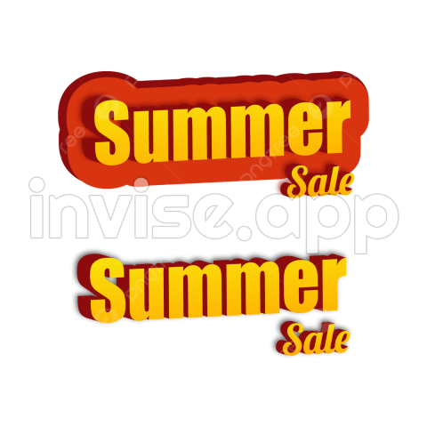 Oferta De Venta De Verano De Texto 3D , Verano, Venta De Verano, Oferta De Verano Y - Promo Verano