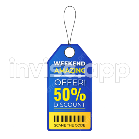 Weekend Amazing Offer Sticker Design Free Vector Download, Weekend Amazing Offer, Sticker Design - Promo Weekend