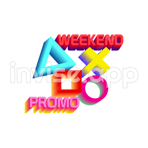 Weekend Promo Design - Weekend Vector Art , Weekend Promo Game 3D Vector, Sale, Discount, 3D Image For Free Download