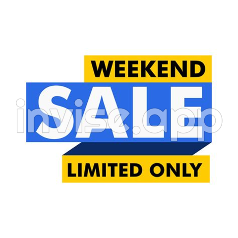 Sale Banner Set, Special Offer Tag Collection Weekend Hot Deal Badge Template, This Weekend - Weekend Promo Design