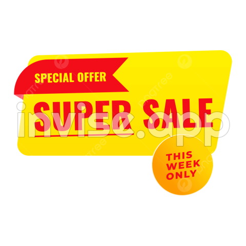 Poster Weekend Promo - Weekend Offer Mega Sale, Mega Sale, Weekend Offer, Discount And Vector With Transparent