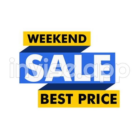 Weekend Promo - Sale Banner Set, Special Offer Tag Weekend Hot Deal Badge Template, This Weekend Only Sale Icon