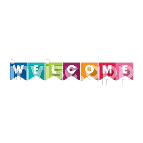 Welcome Design Template Letters Banner Vector, Welcome, Welcome Text, Welcome Design And - Carved Welcomesign