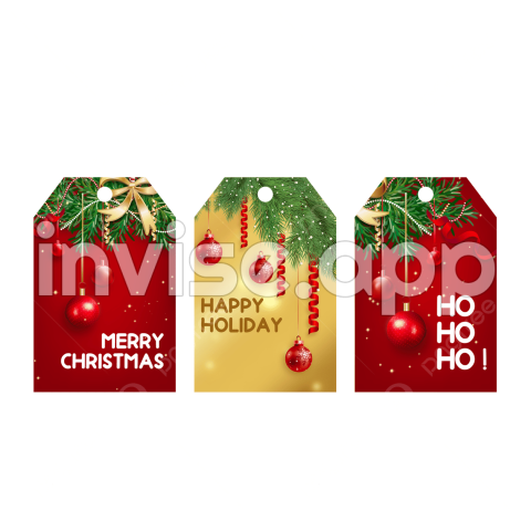 Xmas Promotion - Promotion Label Picture, Christmas Promotion Label Red, Christmas, Promotion, Label