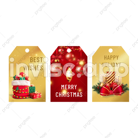 Xmas Promotion - Creative Gradient Transparent, Christmas Promotion Label Gold Gradient Creativity, Christmas