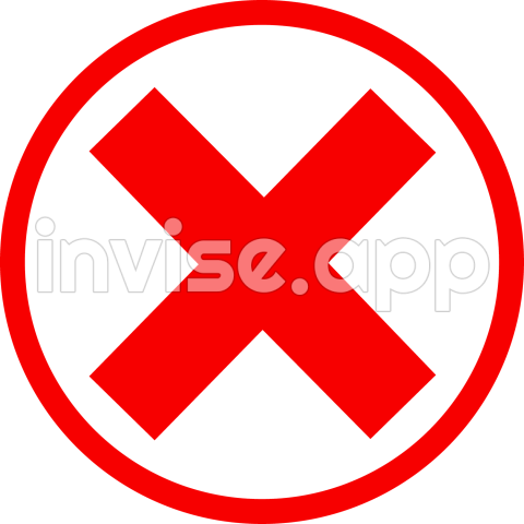 Red X Mark In Circle Free Clip Art - Red Xmark Icon