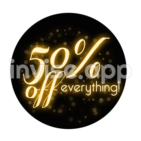 50% Off Images Perfect For Your Next Sale - 50 % Off Graphic