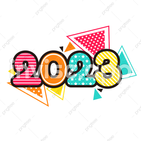 2023 Colourful Logo 2023 New Year 2023 Logo And Vector With Transparent Background For Free - Promo 2023