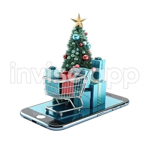 2X1 Promo - Christmas Online Shopping On Mobile Application Or Web, Promo Banner, Discount Banner, Promo