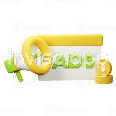 3D Ads Promo Icon 23493532 - Sber Render Promo