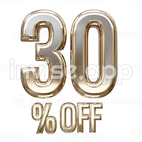 30 Percent Off Sale Text Illustration Element 34336799 - 30 Percent Off Free Stock Photos