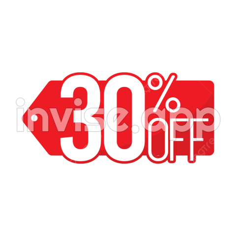 30 Percent Vector Art , 30 Percent Off Sign, 30, Percent, Off Image For Free Download - Sale Signs For Retail