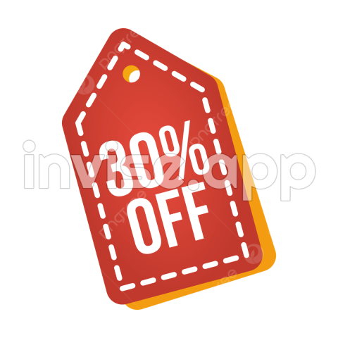 30 % Off Sign - 30 Percent Discount Tag, 30 Percent Discount, 30 Discounts, 30 Discount Tags And Vector With