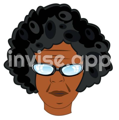 Person Curly Men To Bespectacled African Appearance Hairstyle Part Of - Curly Afro Black Women